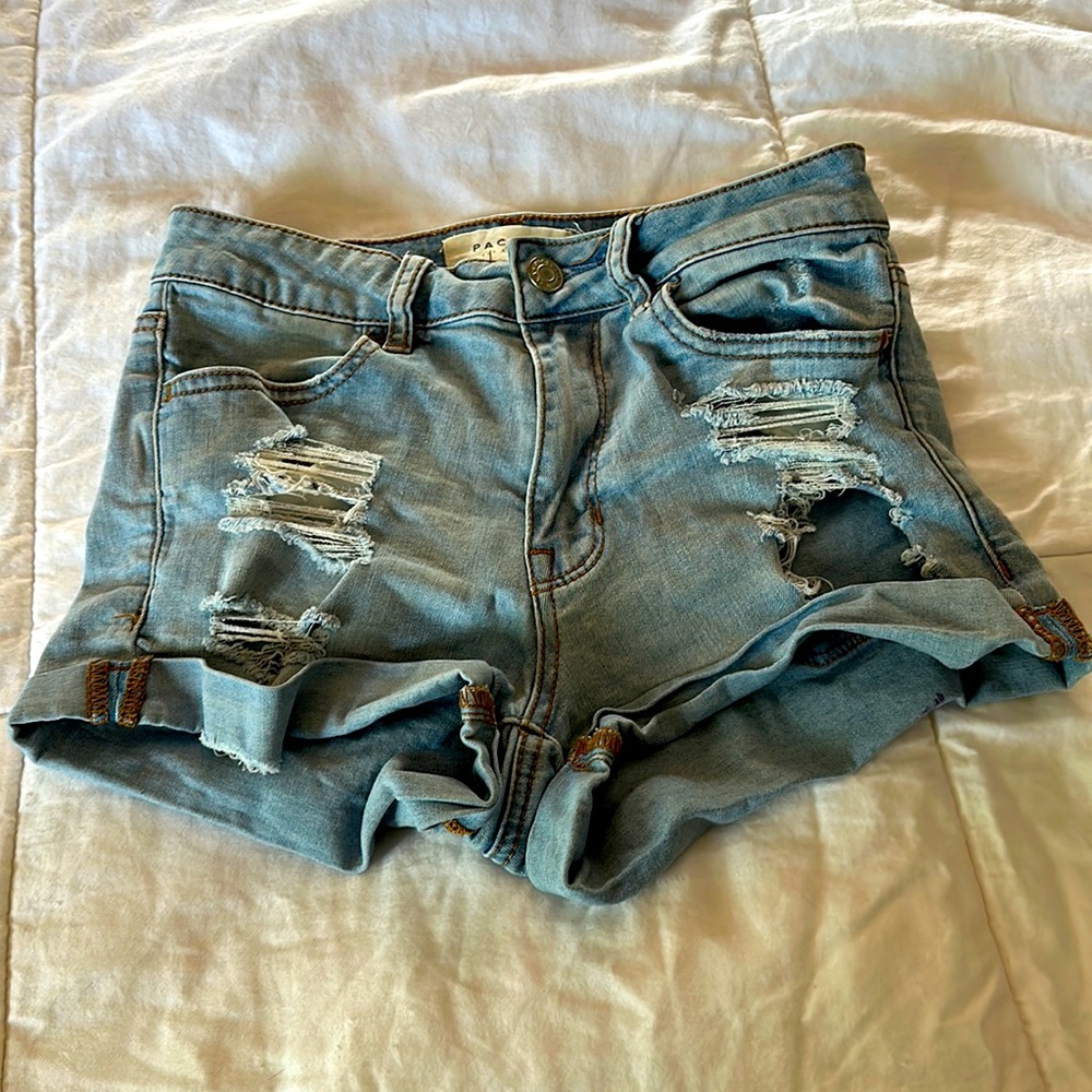 Pacsun; High Rise Super Stretch Shortie, Size: 24